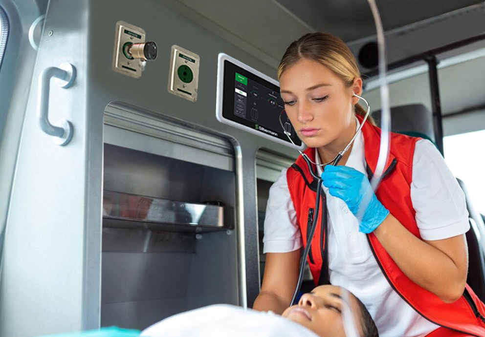 Ambulance Oxygen Delivery System for one cylinder