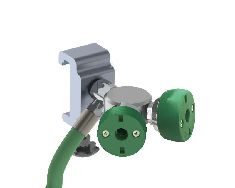 Adaptador Doble Tipo Y para Tomas de Gases