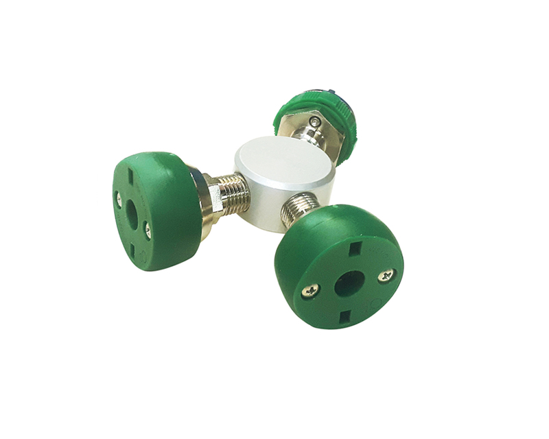 Adaptador Doble Tipo Y para Tomas de Gases