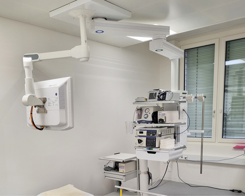 Sistema Simple de Suspensión Superior para Aplicaciones Endoscópicas