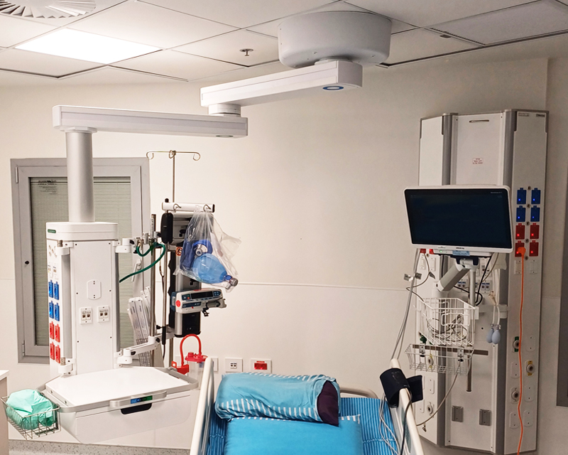 Single Overhead Suspension System for O.R. & I.C.U